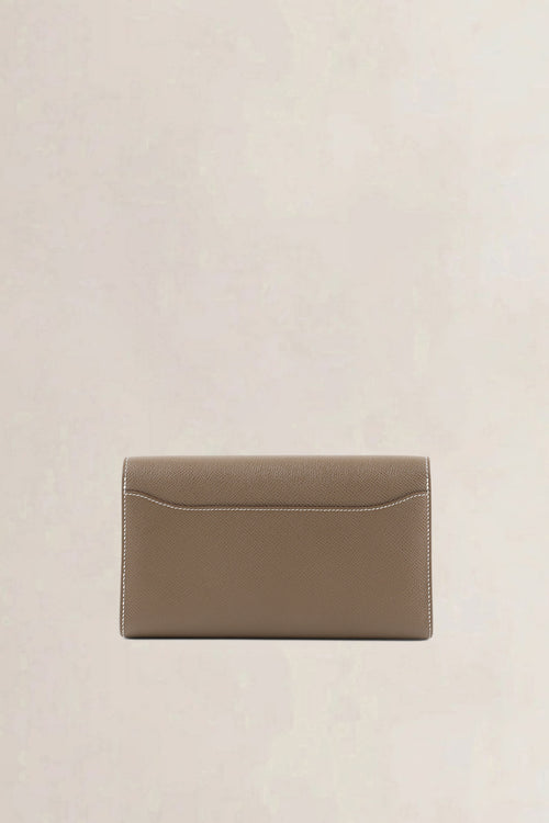 Hermès Etoupe Constance Long Wallet To Go