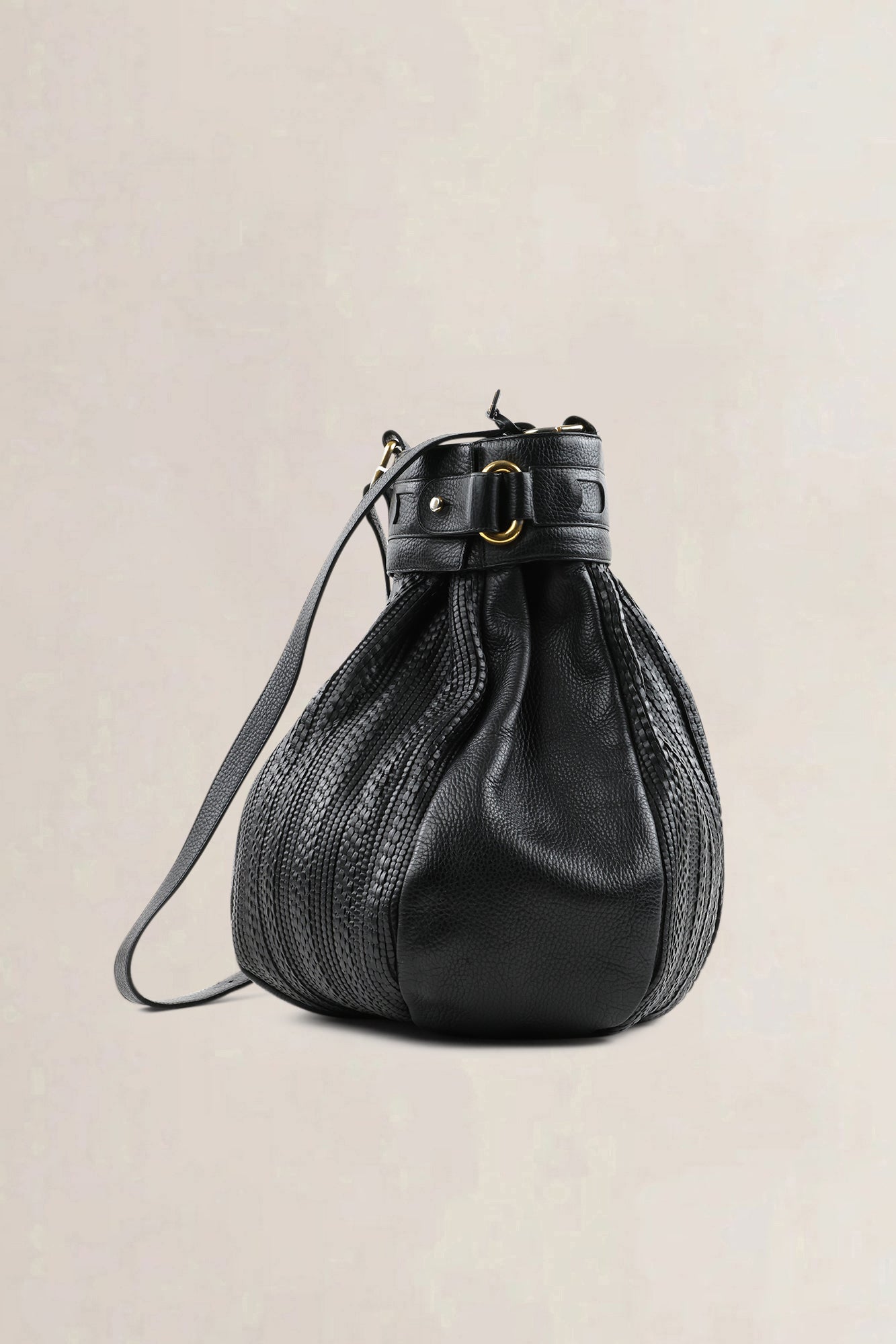 Delvaux Black Toile De Cuir Ecole Shoulder Bag
