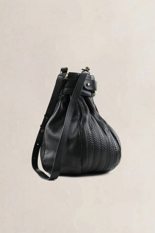 Delvaux Black Toile De Cuir Ecole Shoulder Bag