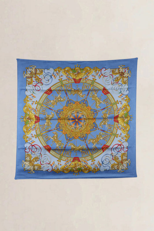 Hermès 90 Silk Carré Luna Park — vintage