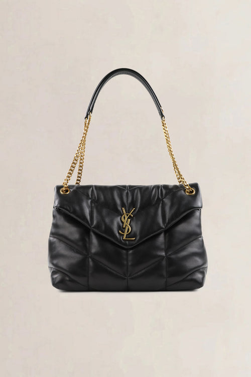 YSL Black Loulou Medium Crossbody Bag