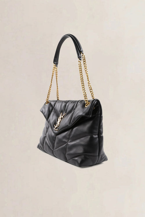 YSL Black Loulou Medium Crossbody Bag