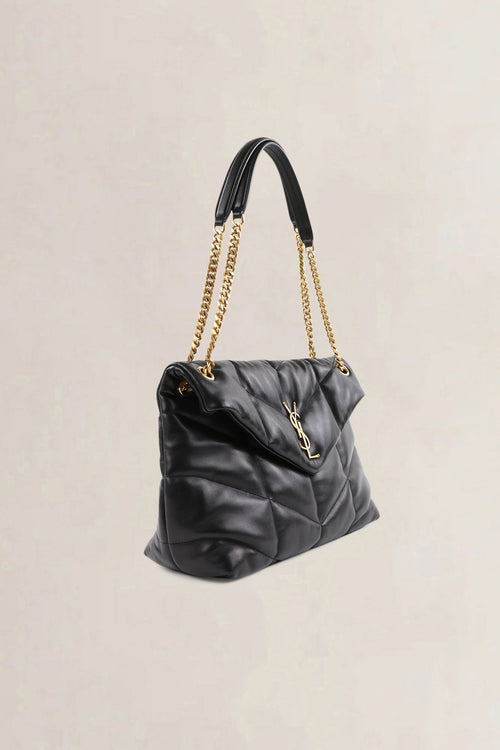 YSL Black Loulou Medium Crossbody Bag
