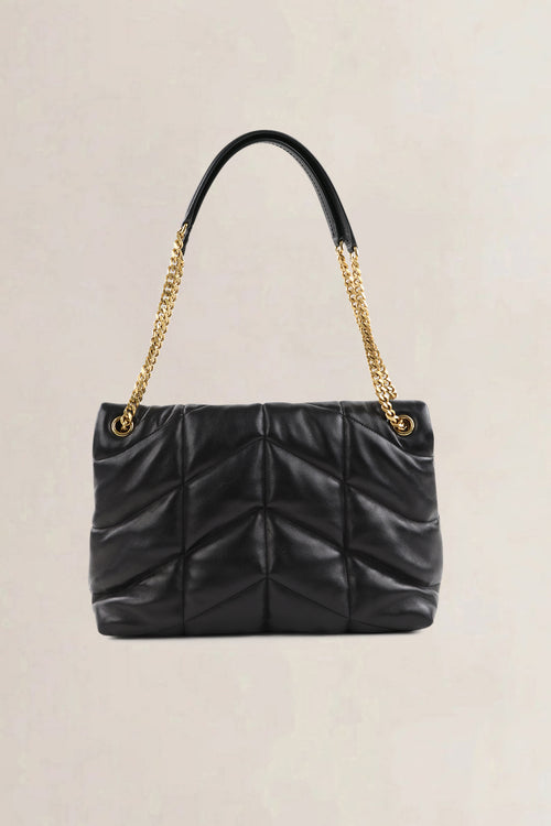 YSL Black Loulou Medium Crossbody Bag