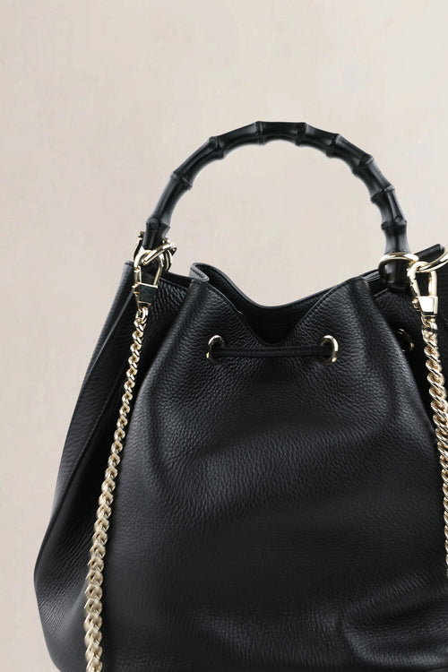 Gucci Blue Miss Bamboo Shoulder Bag