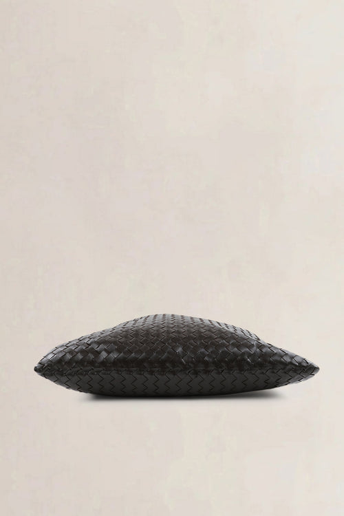 Bottega Veneta Hop schoudertas in bruin intrecciato leer