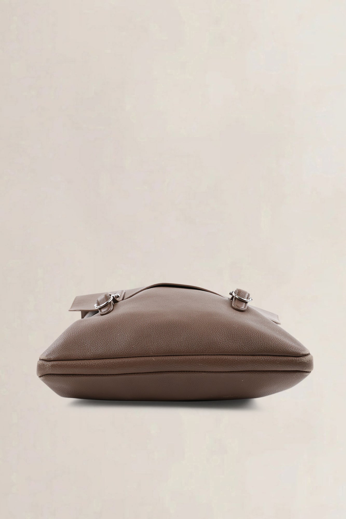Delvaux Taupe Leather Kot Kot Crossbody Bag — preloved NOOS Ghent