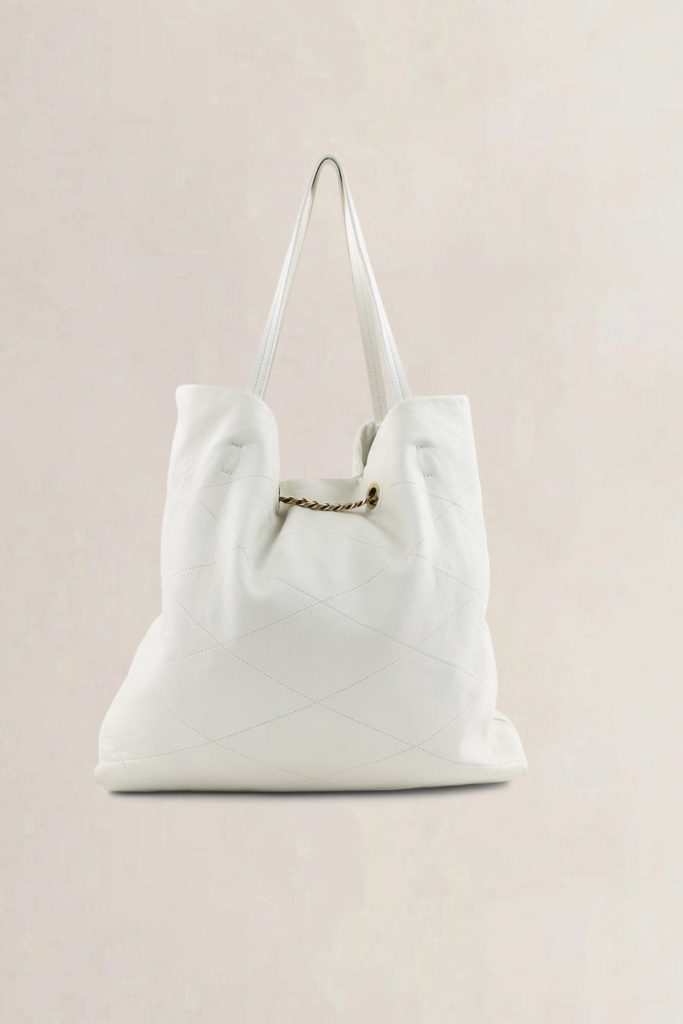 Lanvin White Leather Shoulder Bag — preloved NOOS Ghent