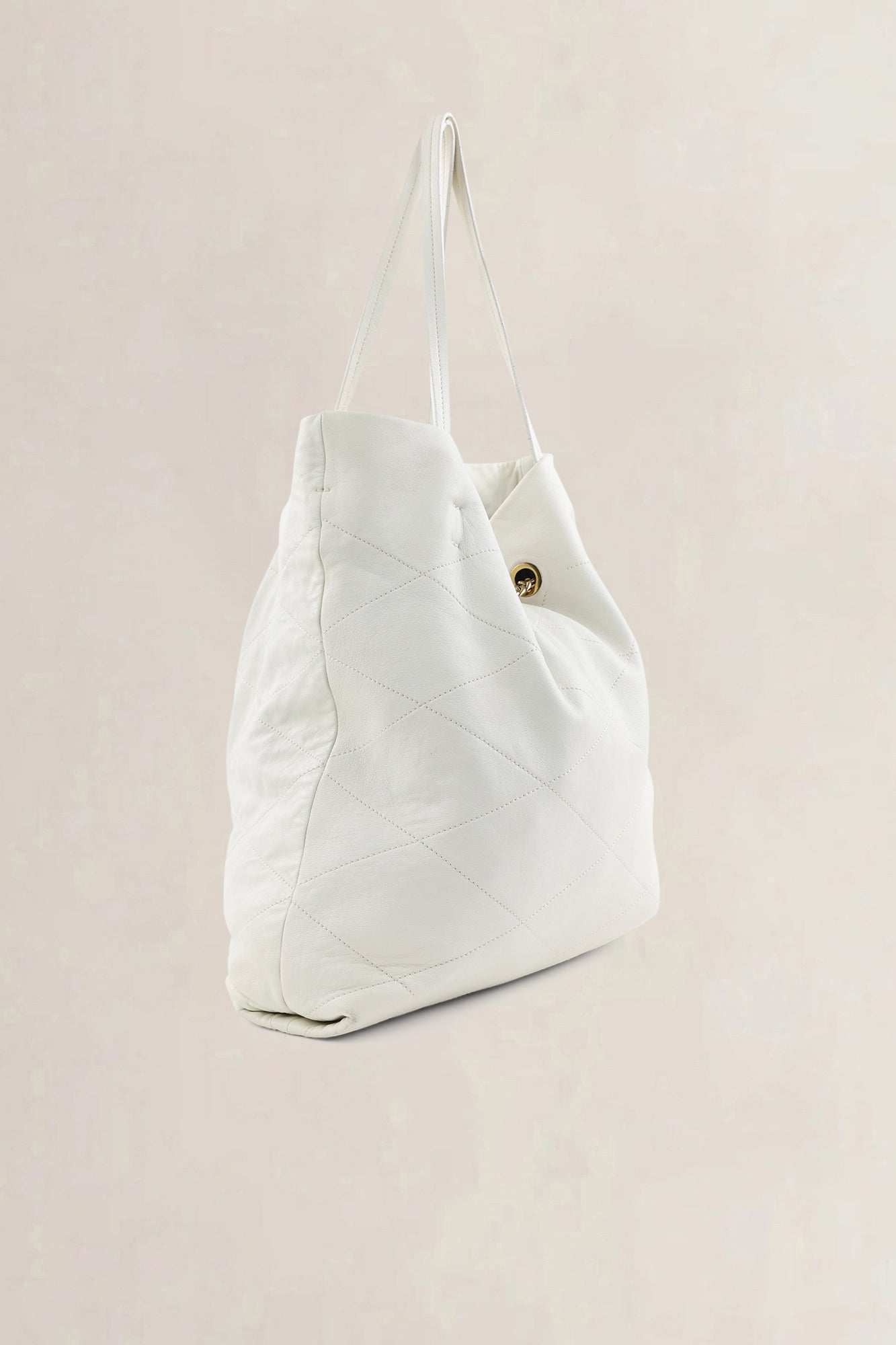 Lanvin White Leather Shoulder Bag