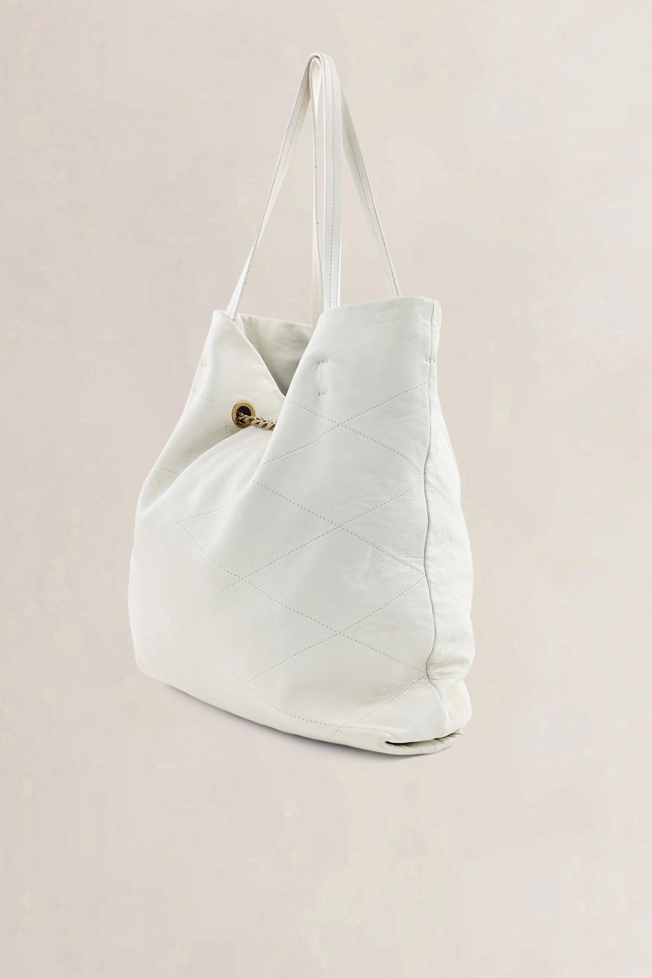 Lanvin White Leather Shoulder Bag