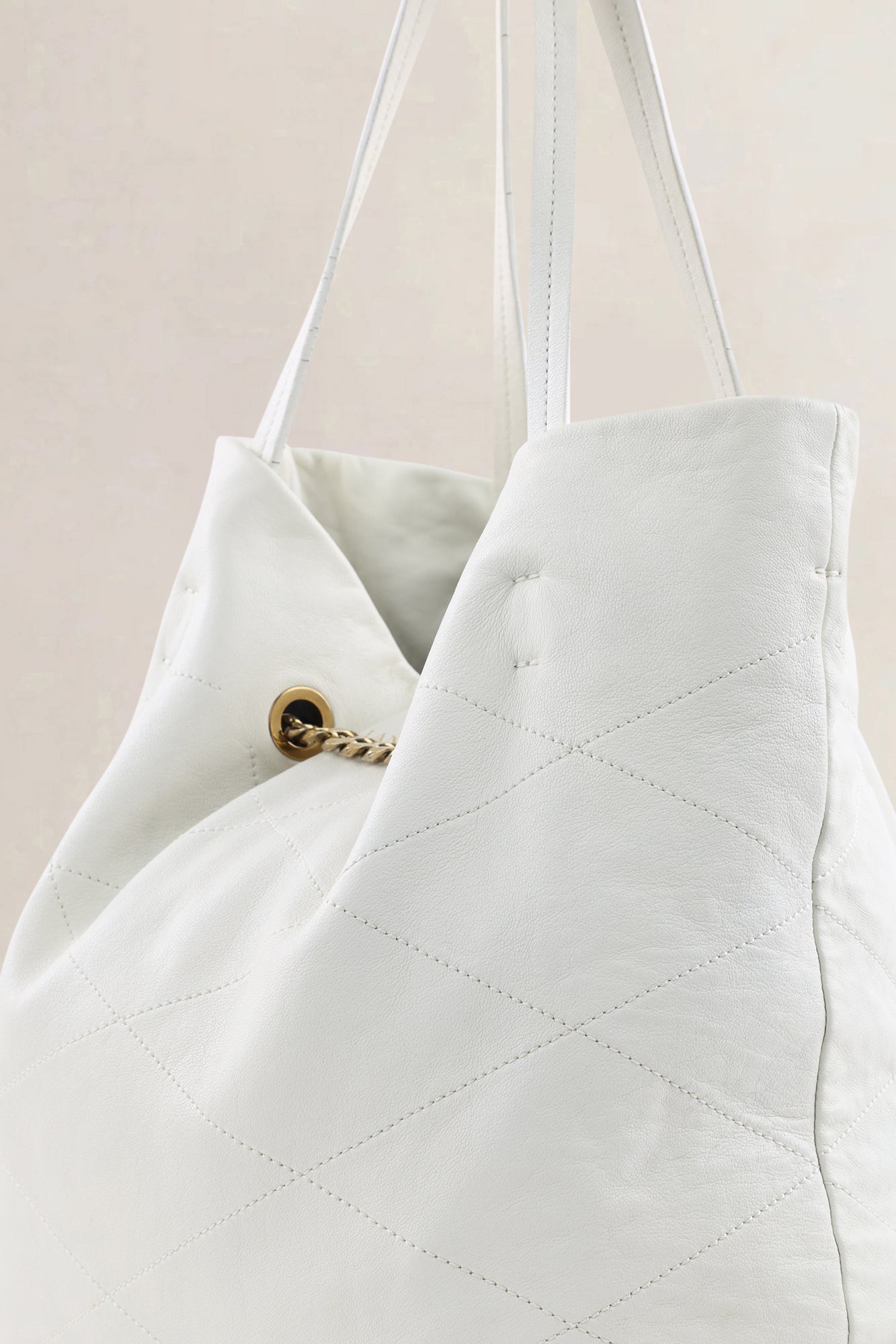 Lanvin White Leather Shoulder Bag — preloved NOOS Ghent