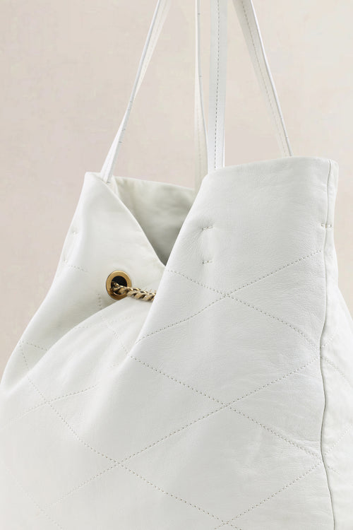 Lanvin White Leather Shoulder Bag