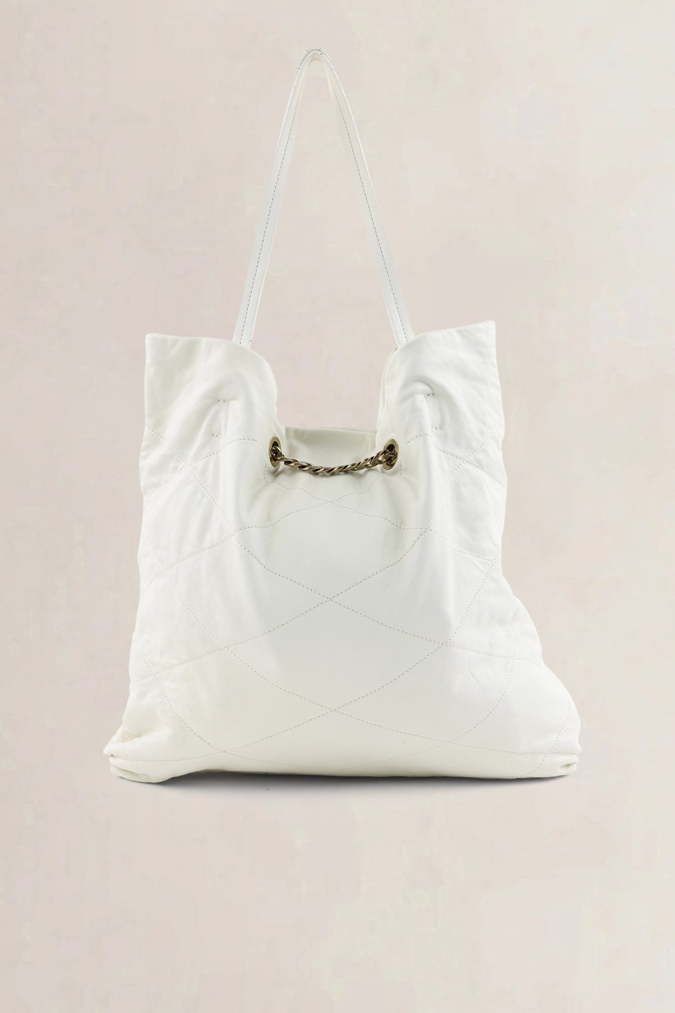 Lanvin White Leather Shoulder Bag — preloved NOOS Ghent