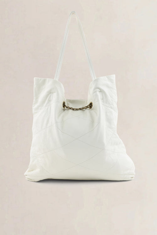 Lanvin White Leather Shoulder Bag