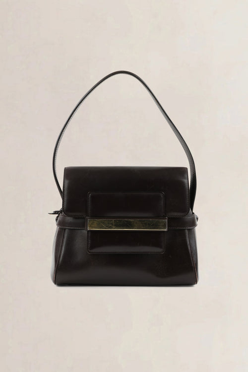 Delvaux Brown Vintage Top Handle Bag
