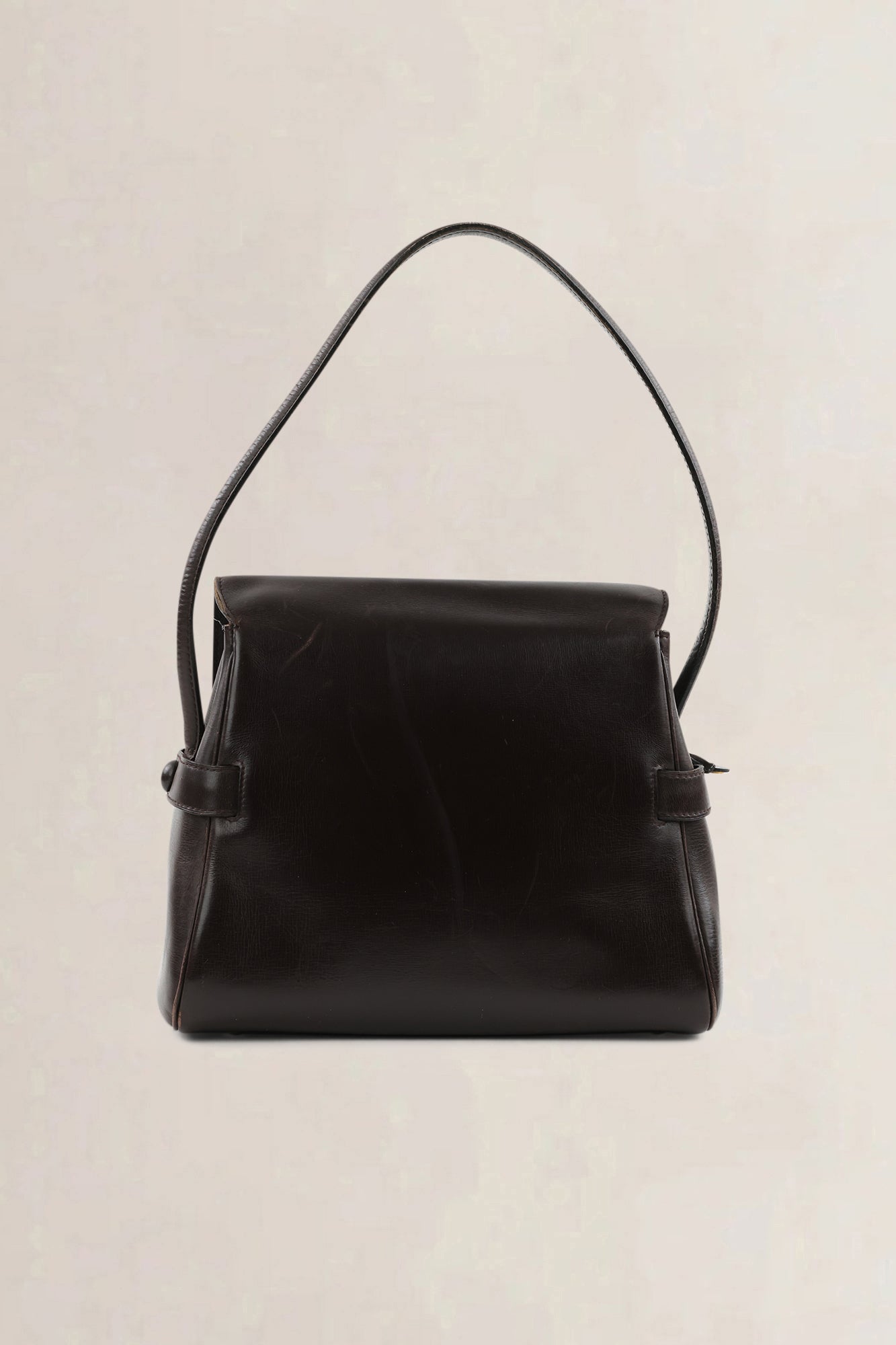 Delvaux Brown Vintage Top Handle Bag