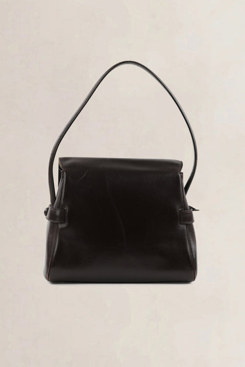 Delvaux Brown Vintage Top Handle Bag