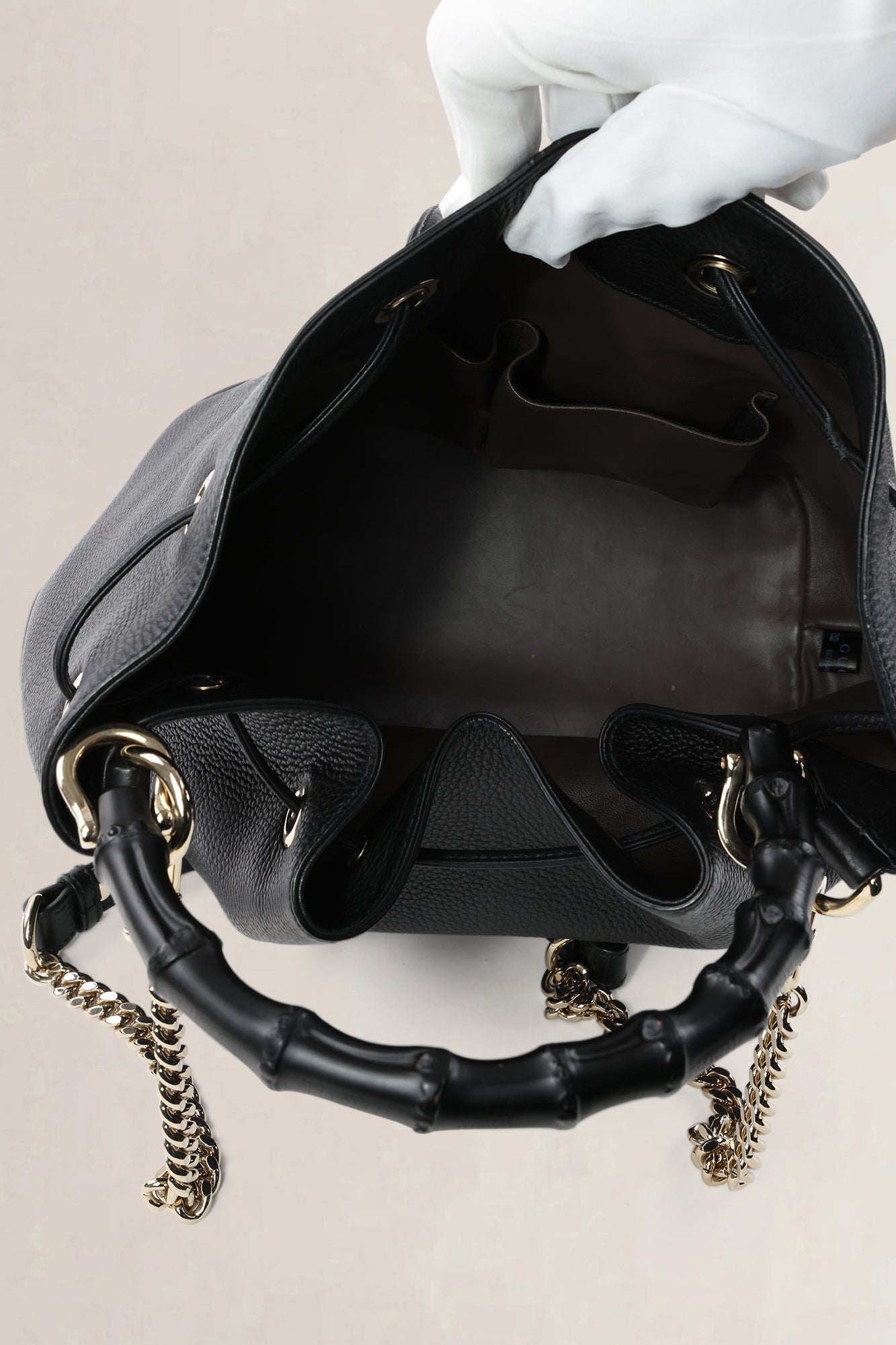Gucci Blue Miss Bamboo Shoulder Bag