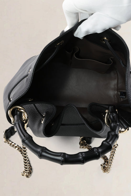 Gucci Blue Miss Bamboo Shoulder Bag