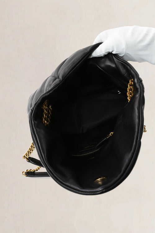 YSL Black Loulou Medium Crossbody Bag