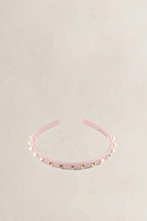 Valentino Garavani Rockstud Leather Set: Headband & Wide Wrap Bracelet