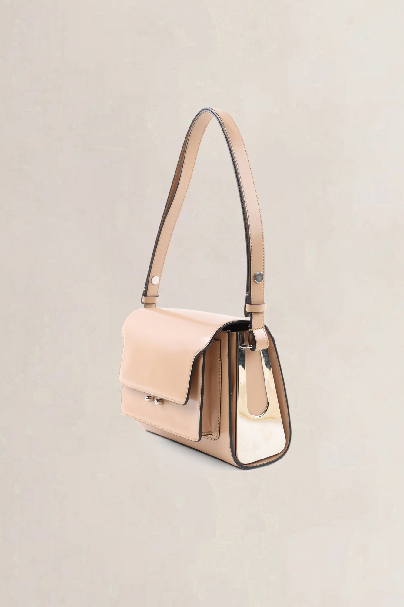 Marni Tan/Beige Trunk Crossbody Bag