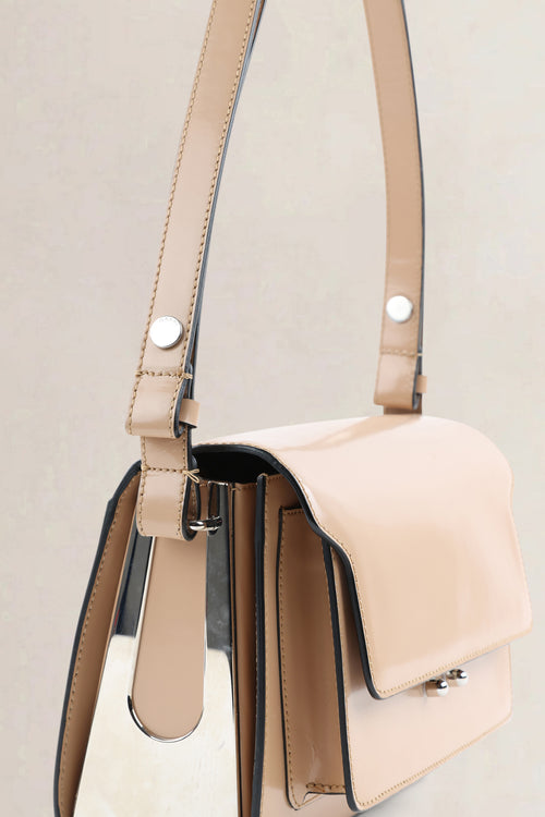 Marni Tan/Beige Trunk Crossbody Bag