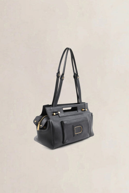 Delvaux Black Le Benjamin Shoulder Bag