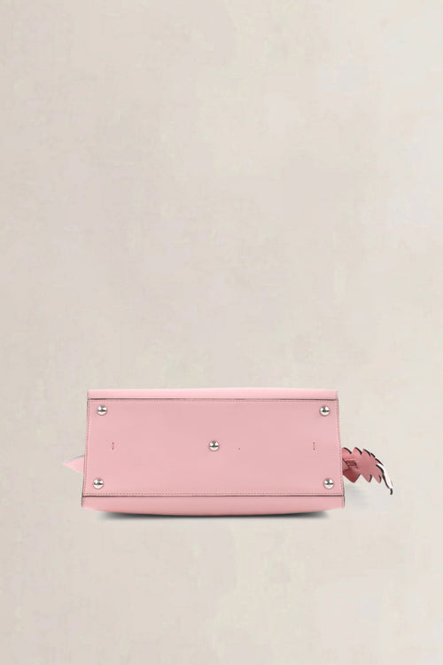 Fendi Blush Pink Leather 3Jours Medium Tote Alligator Trim Shoulder Bag