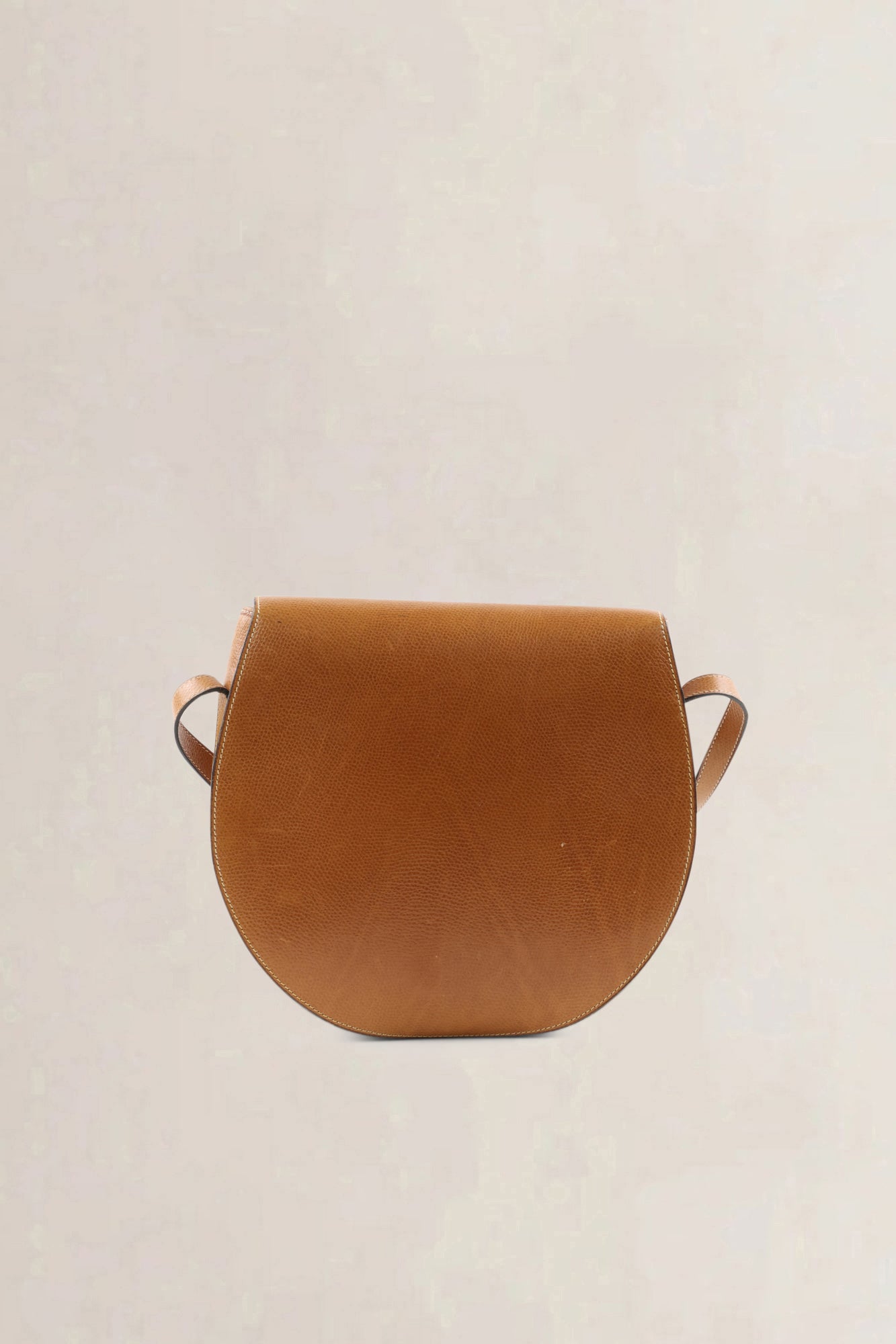 Delvaux Camel Leather Crossbody Bag