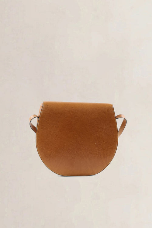 Delvaux Camel Leather Crossbody Bag