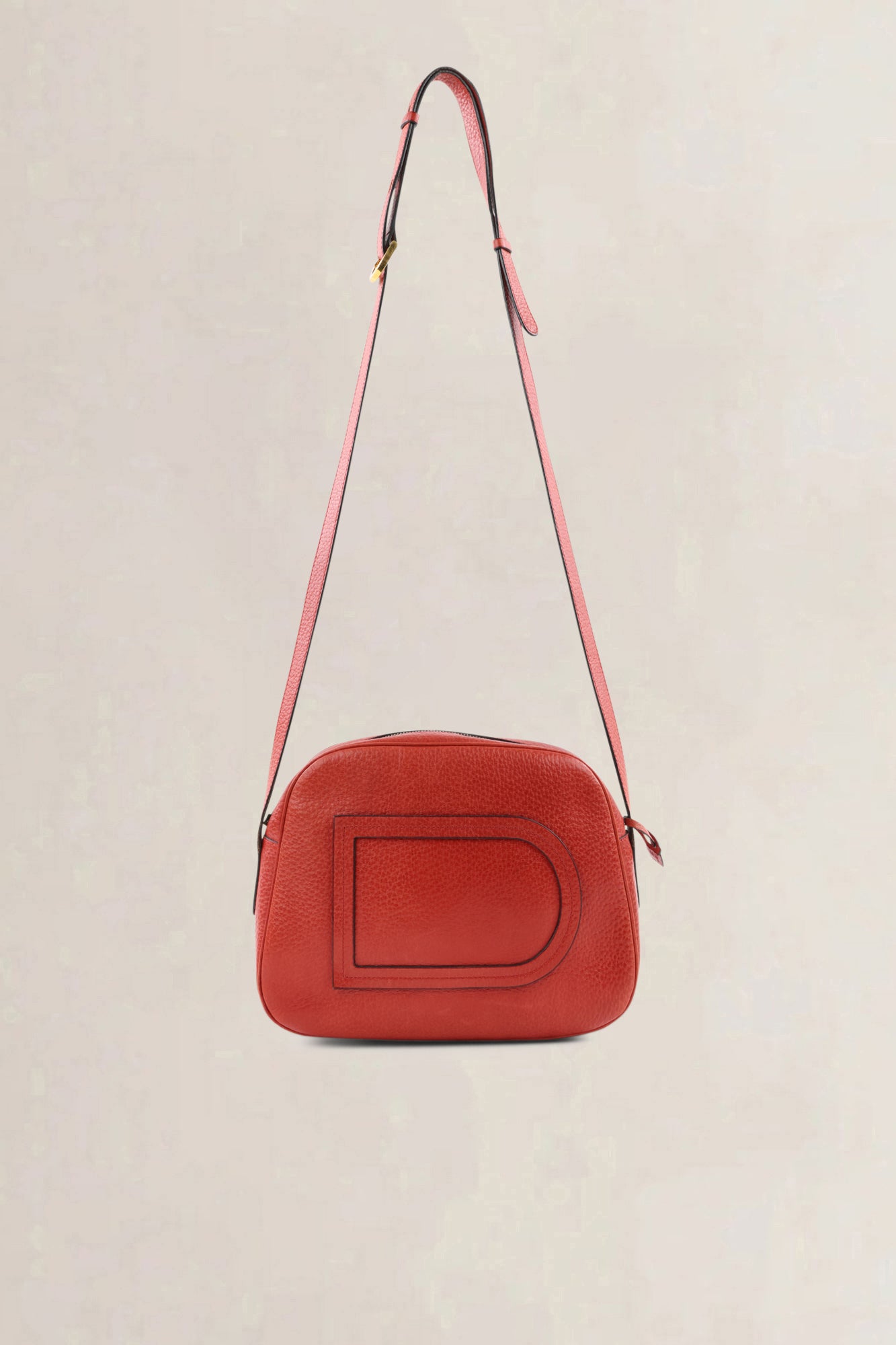 Delvaux Red Leather Crossbody Bag
