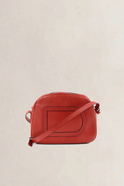 Delvaux Red Leather Crossbody Bag