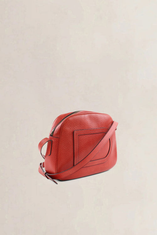 Delvaux Red Leather Crossbody Bag