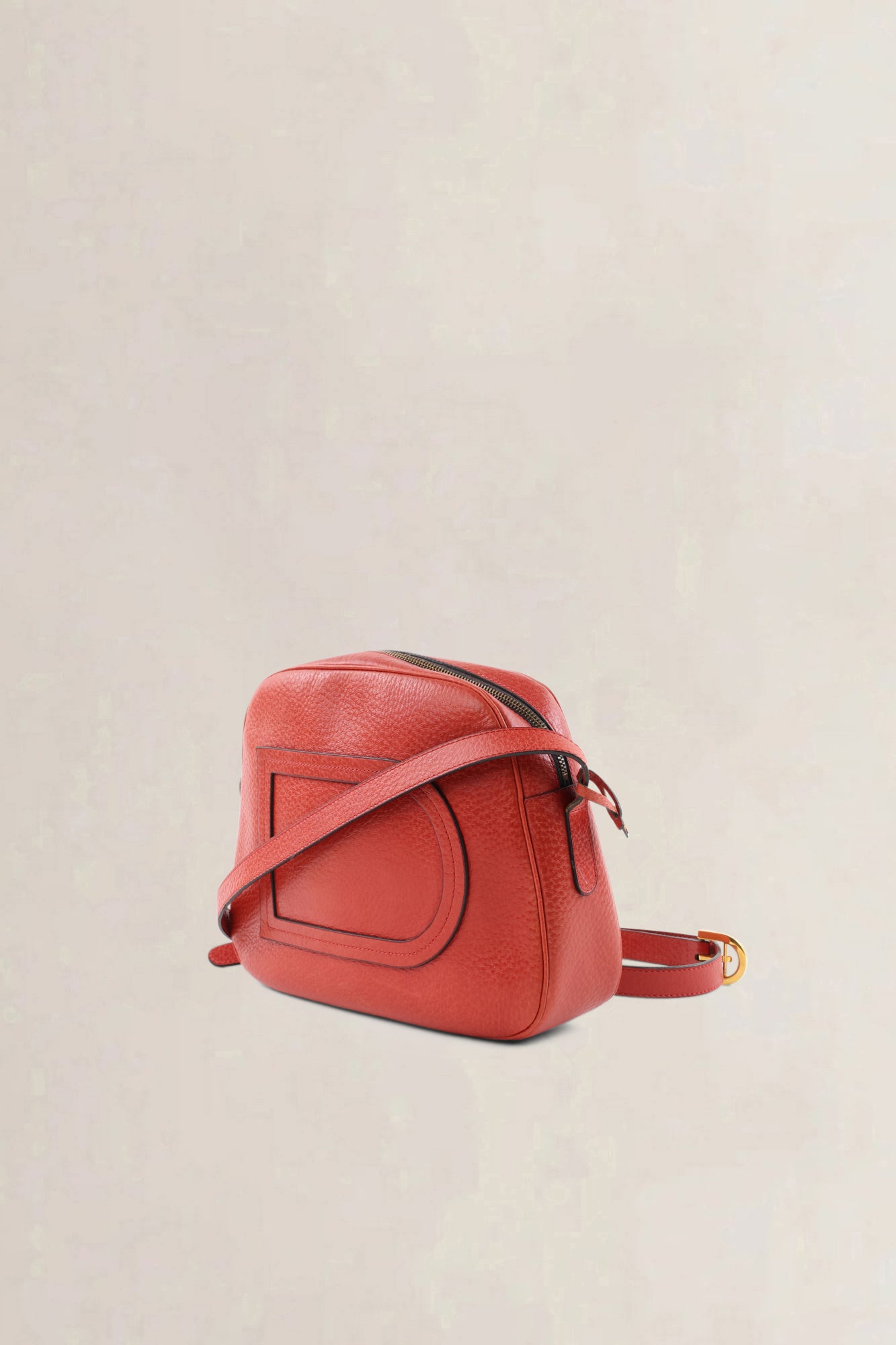 Delvaux Red Leather Crossbody Bag