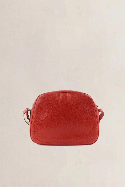 Delvaux Red Leather Crossbody Bag