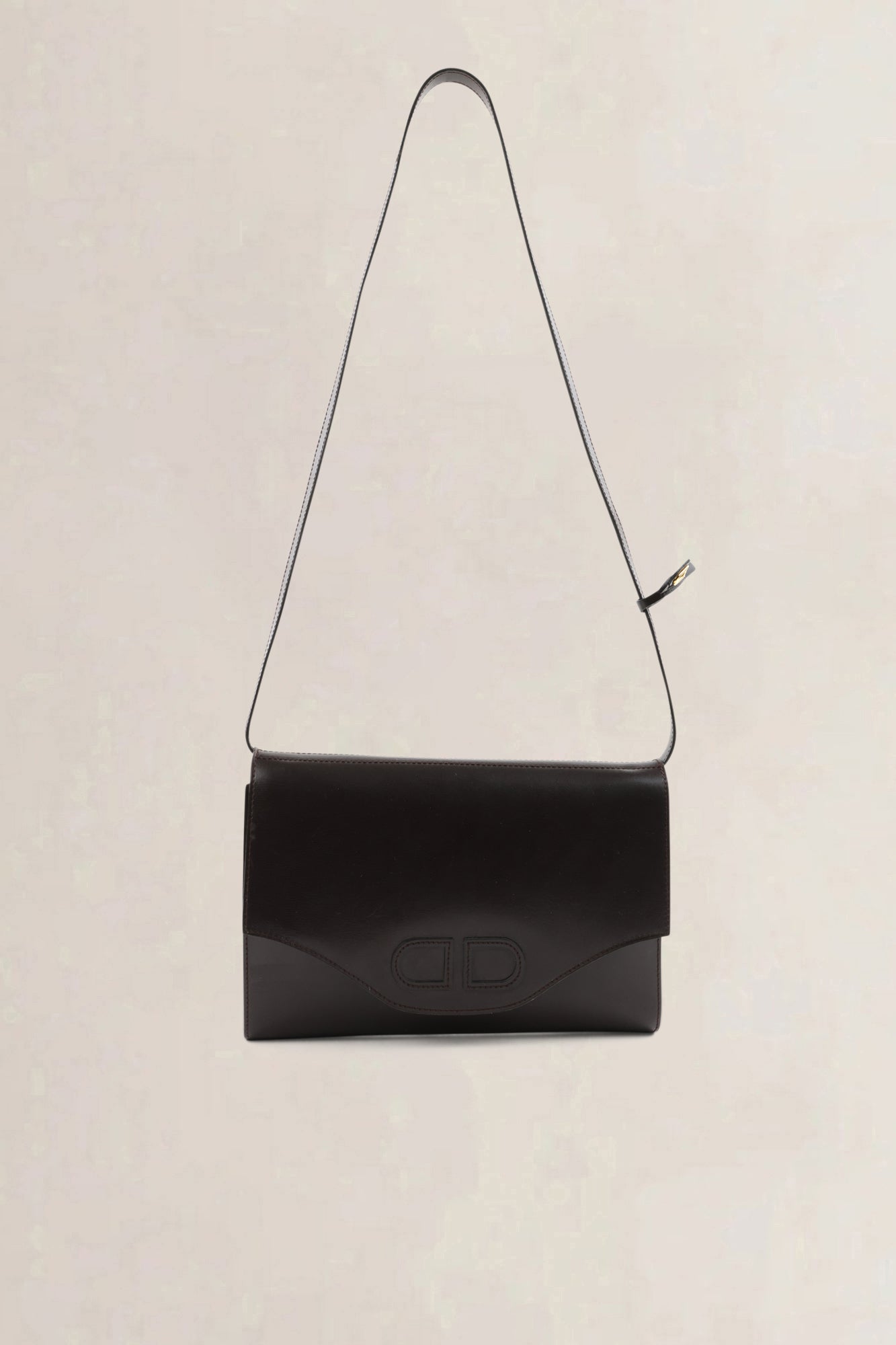 Delvaux Brown Leather Bourgogne Crossbody Bag