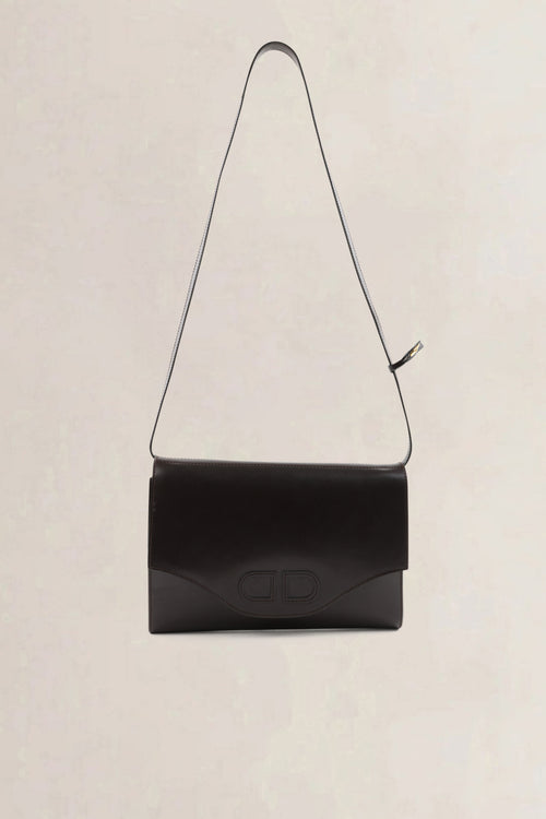 Delvaux Brown Leather Bourgogne Crossbody Bag