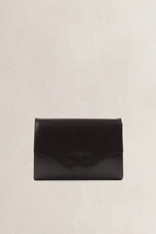 Delvaux Brown Leather Bourgogne Crossbody Bag