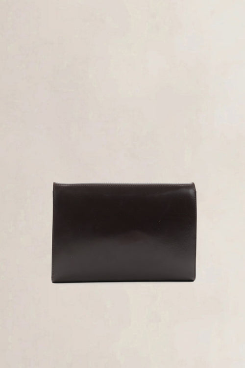 Delvaux Brown Leather Bourgogne Crossbody Bag