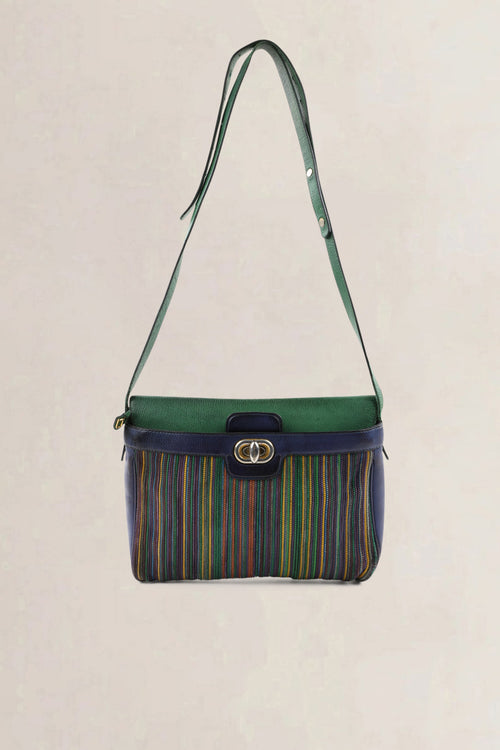 Delvaux Multicolor Toile De Cuir Merlot Crossbody Bag