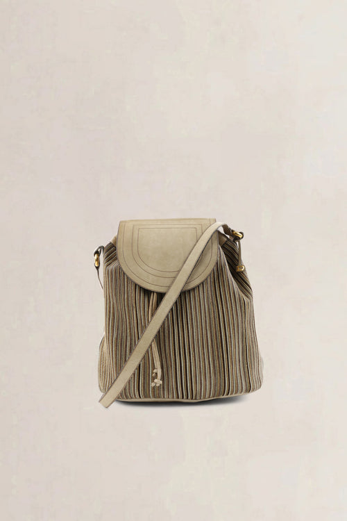 Delvaux Brown Toile de Cuir Shoulder Bag