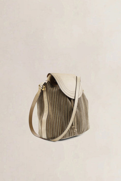 Delvaux Brown Toile de Cuir Shoulder Bag