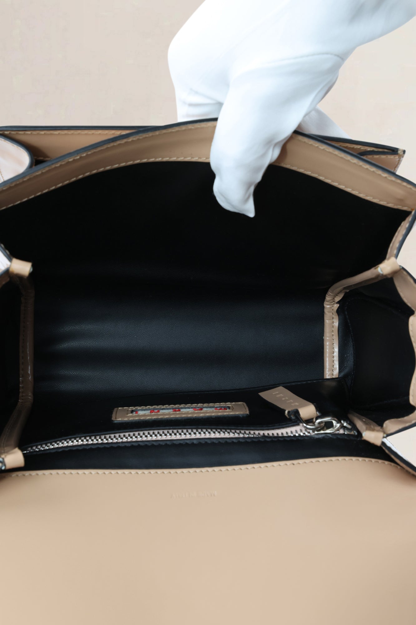 Marni Tan/Beige Trunk Crossbody Bag