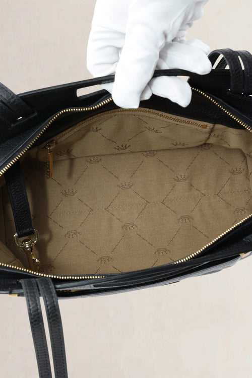 Delvaux Black Le Benjamin Shoulder Bag