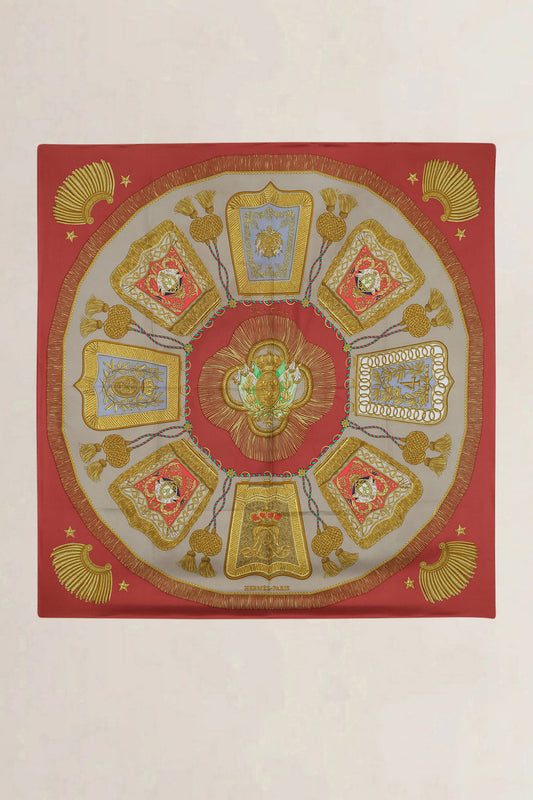 Hermès Carré 90 silk Poste et Cavalerie — vintage
