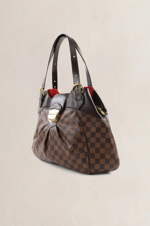 Louis Vuitton Damier Ebene Sistena GM Shoulder Bag