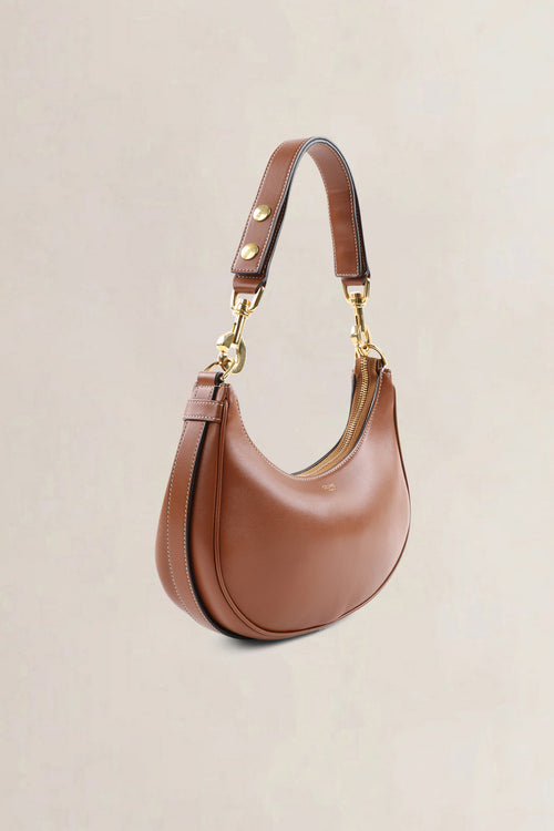 Céline Brown Medium Ava Strap Smooth Calfskin Shoulder Bag
