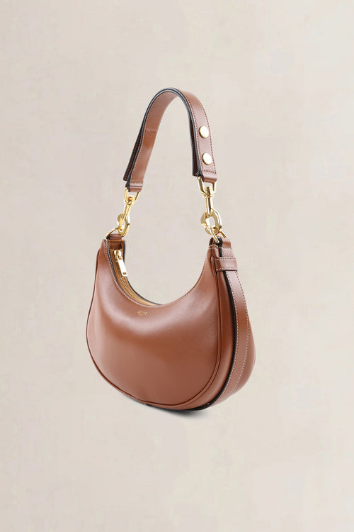 Céline Brown Medium Ava Strap Smooth Calfskin Shoulder Bag