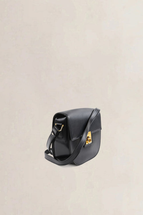 Céline Vintage Black Leather Crossbody Bag